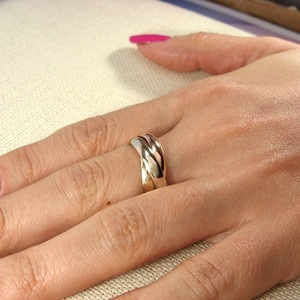 Обручальные кольца Тринити в стиле Картье