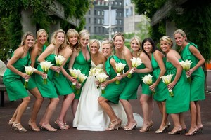 Зеленые оттенки свадьбы